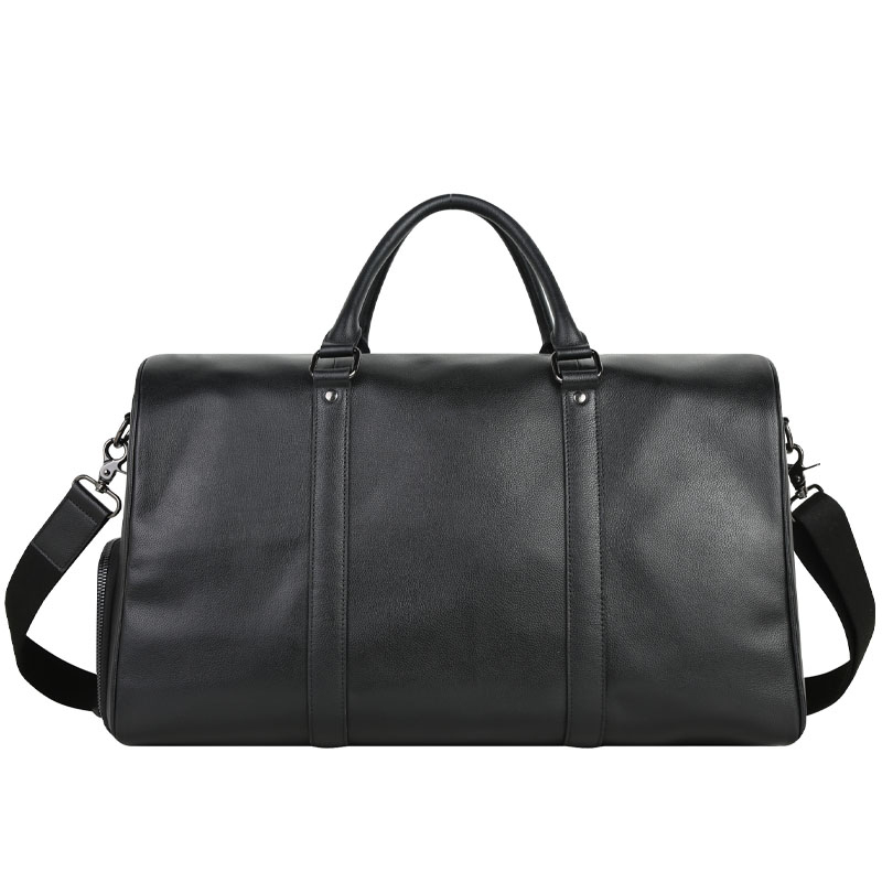 Genuine Leather Tote Travel Bag Overnight Duffle Bag with Shoe Compartment