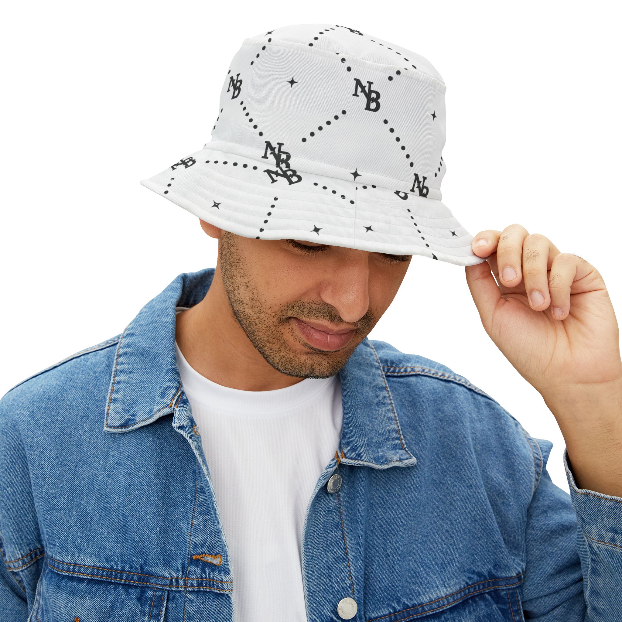 Stylish Black NB Signature Bucket Hat - Image 7