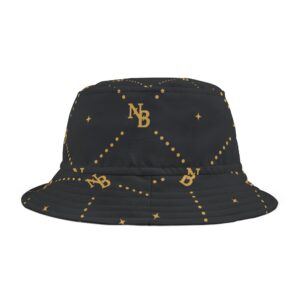 Stylish Gold NB Signature Bucket Hat