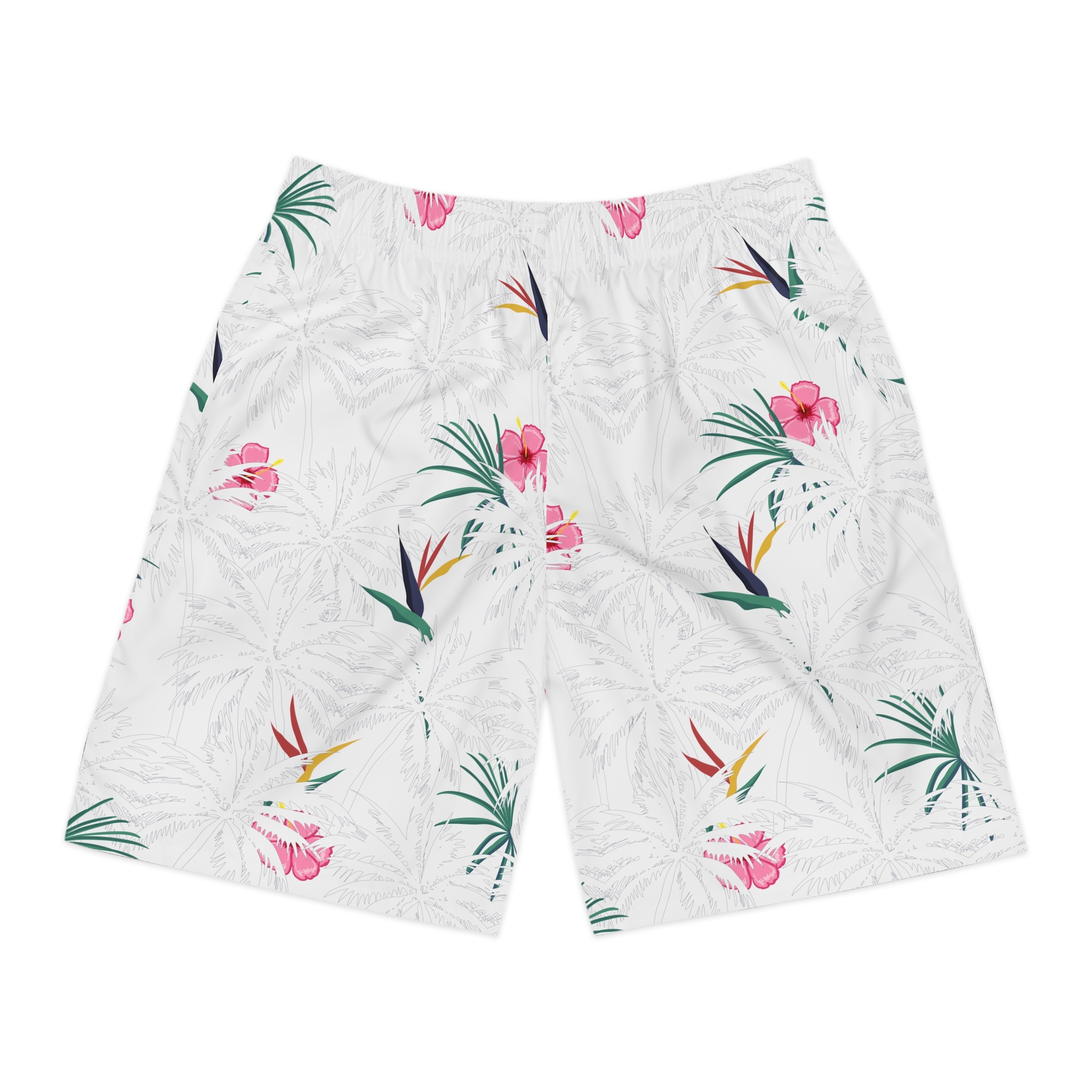 Tropical Men's Jogger Shorts, Casual Summer Wear, Beach Shorts for Men, Vacation Essentials, Gift for Him