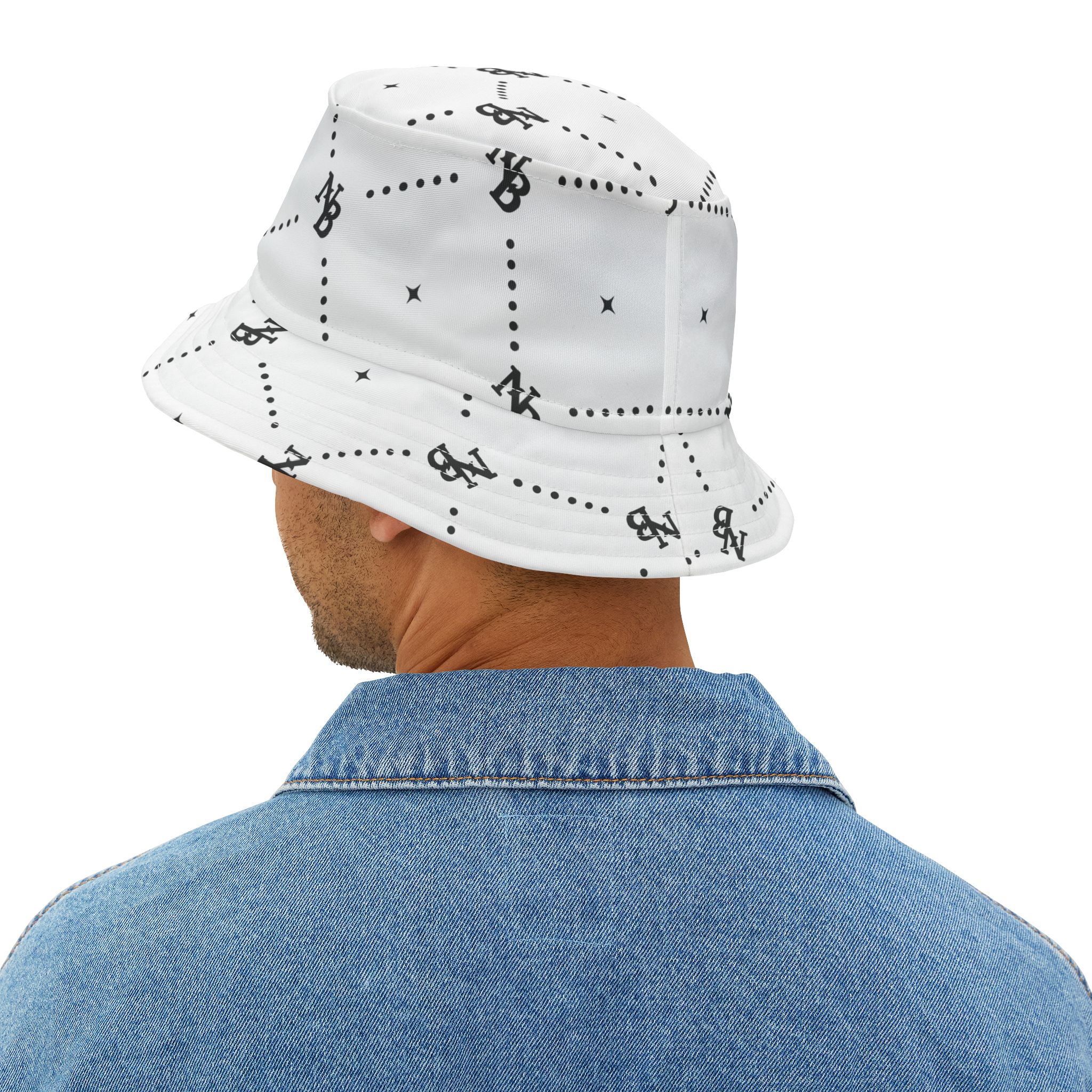 Stylish Black NB Signature Bucket Hat - Image 8