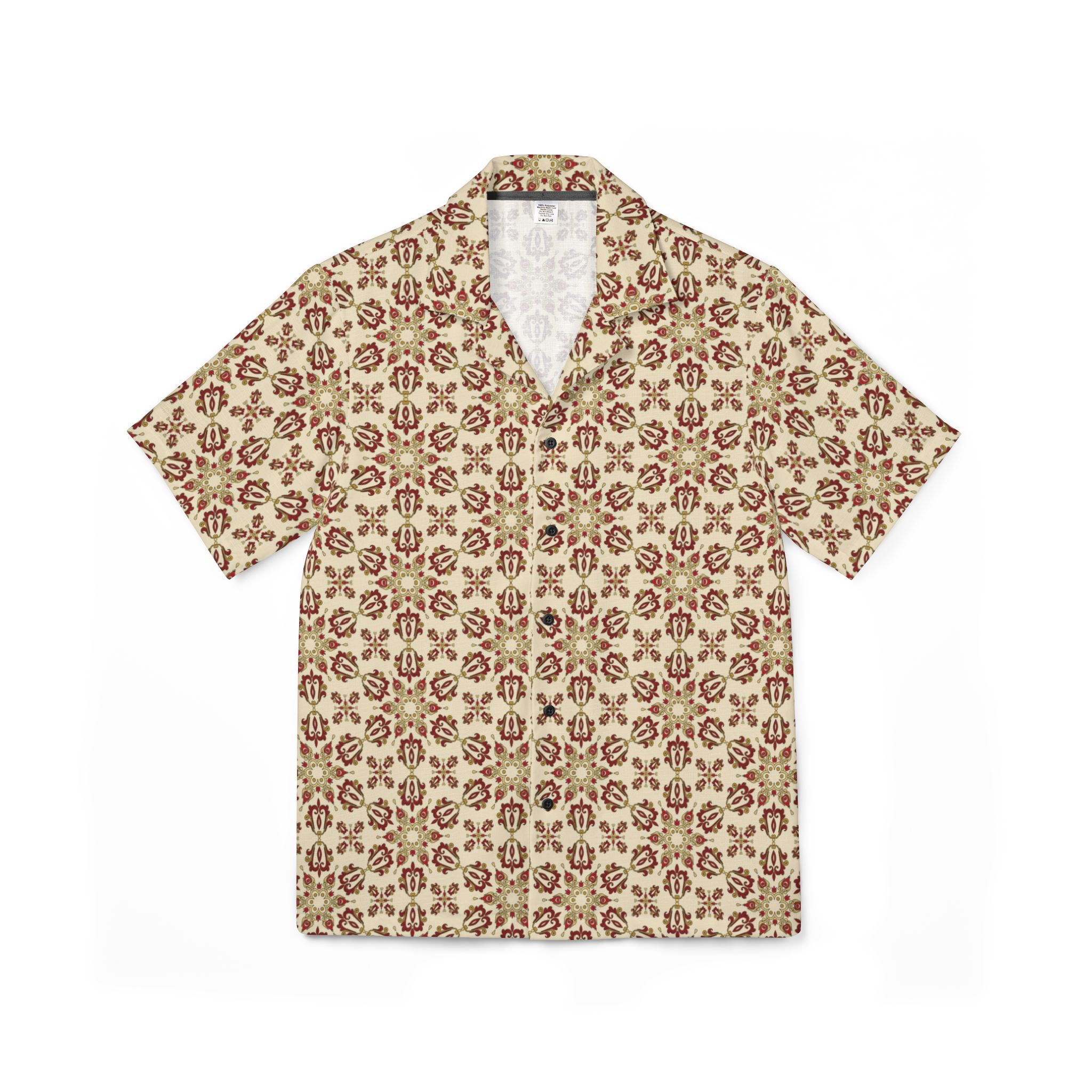 Men's Tropical Floral Camp Shirt, Vacation Style Button-Up, Perfect for Summer Parties, Luau, Beach Days, Travel Wear, Relaxed Fit - Image 6