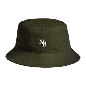 White NB Signature Bucket Hat