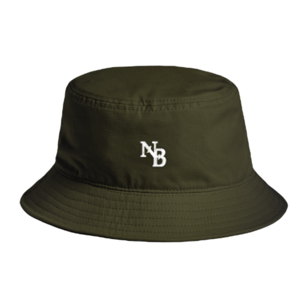 White NB Signature Bucket Hat