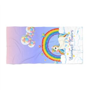 Rainbow Kid Beach Towel
