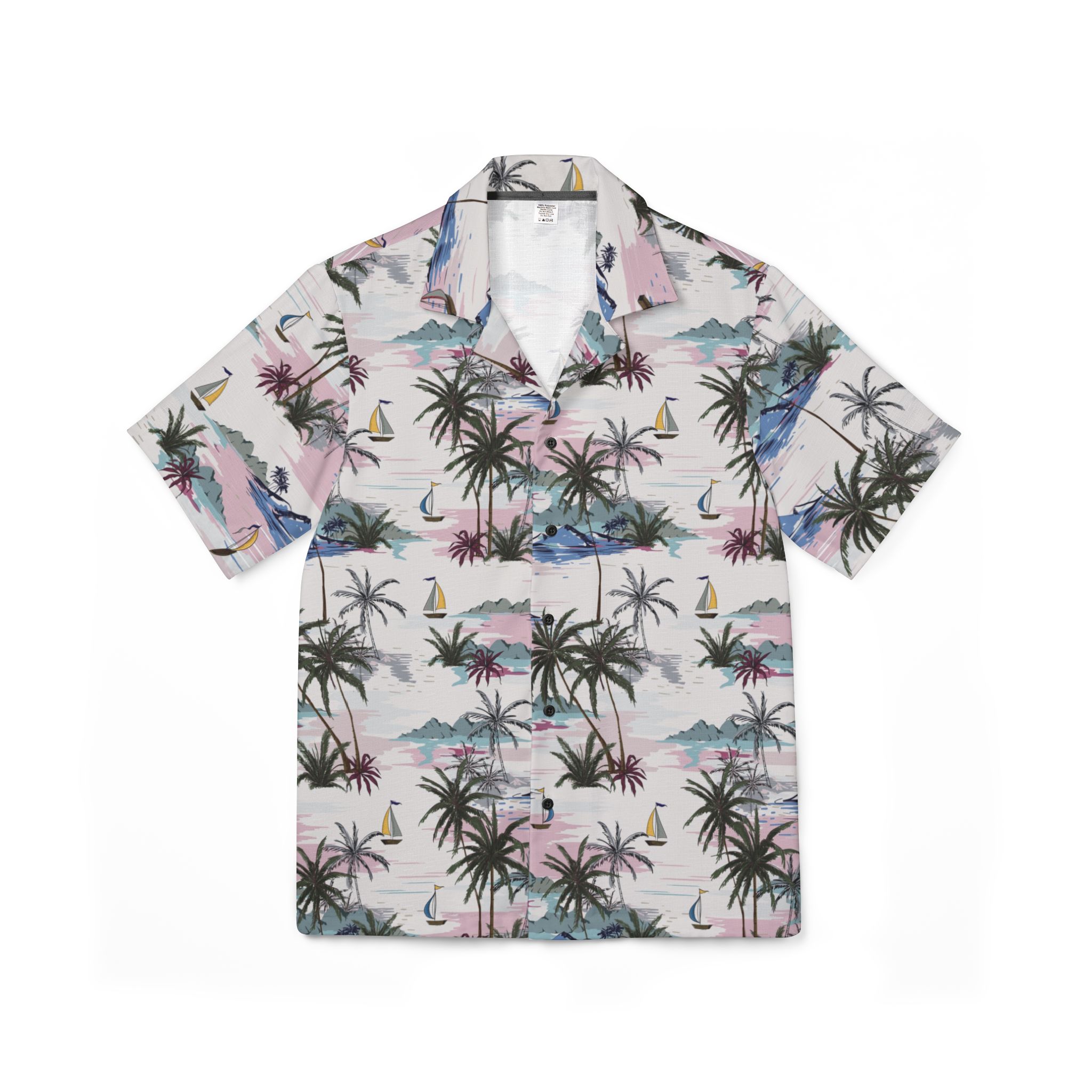 Tropical Camp Shirt, Relaxed Summer Shirt, Beachy Vibes for Men, Vacation Outfit, Casual Wear, Ideal for Parties - Image 5