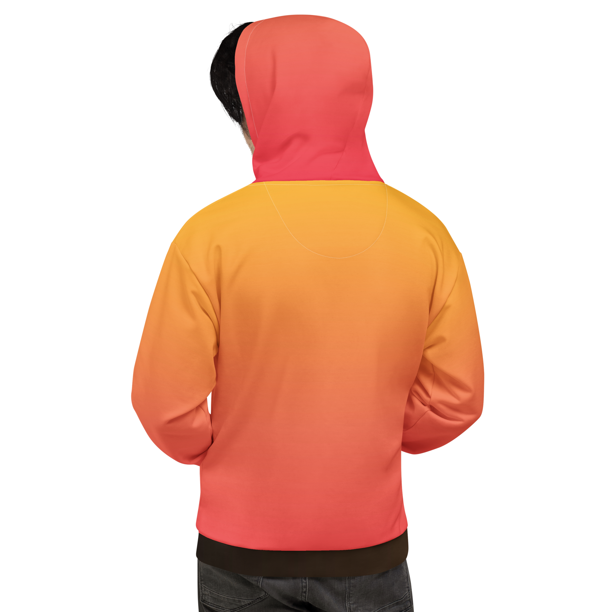 Beach Sunset Hoodie, Tropical Florida Style with Bright Orange and Yellow Summer Vibes - Image 3