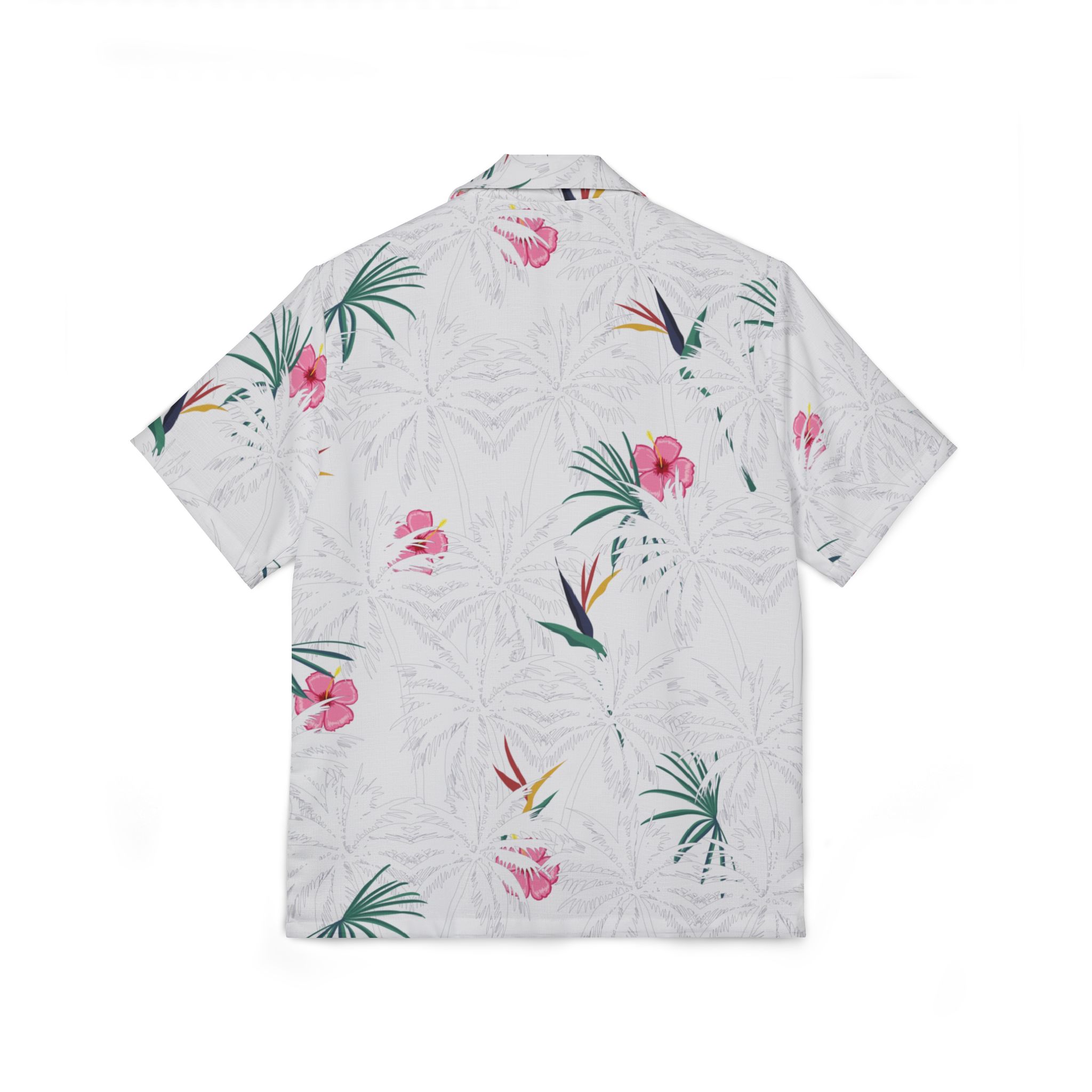 Tropical Hawaiian Camp Shirt for Men, Summer Vacation Shirt, Luau Party Attire, Casual Beach Wear, Gifts for Him, Floral Print Shirt - Image 2