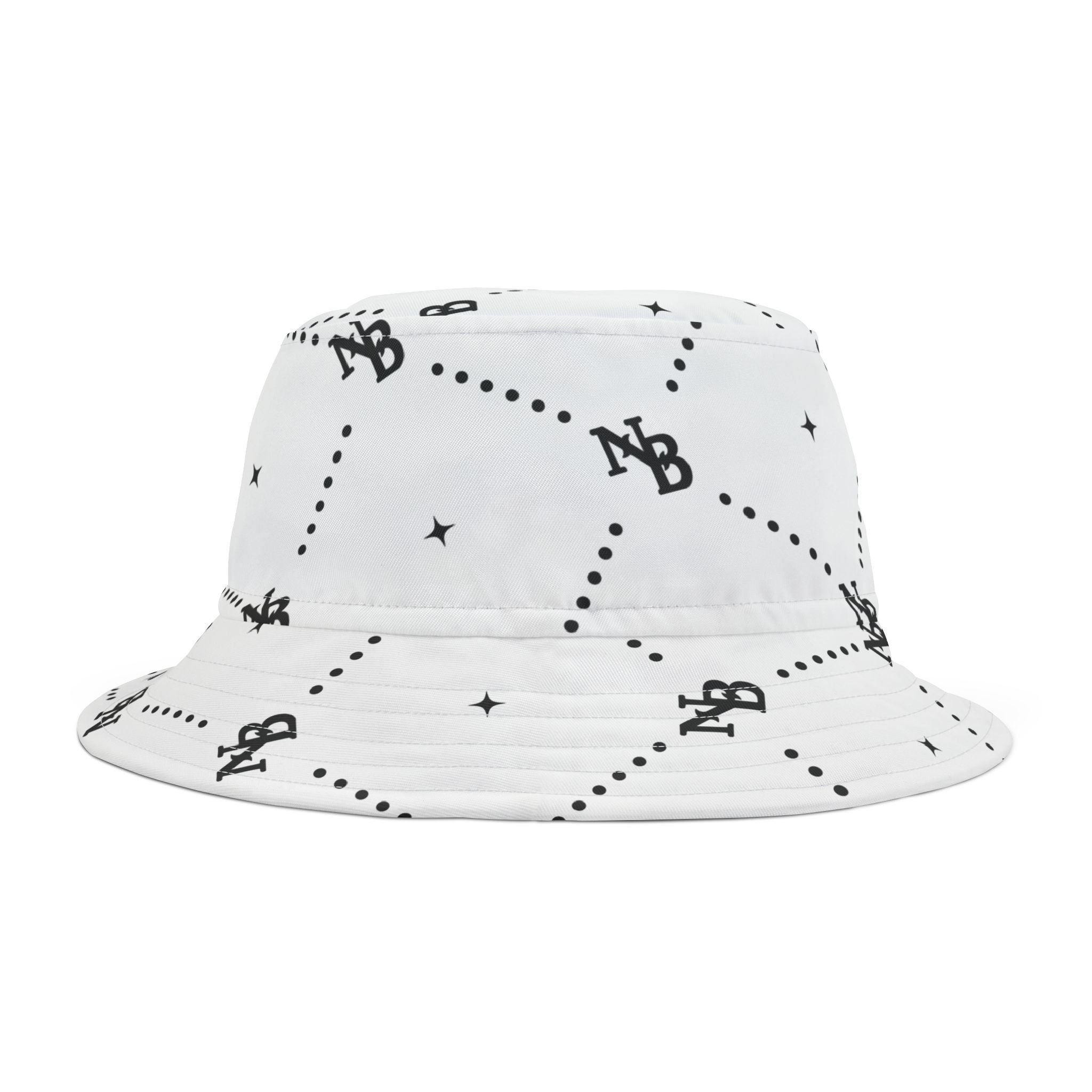 Stylish Black NB Signature Bucket Hat - Image 2