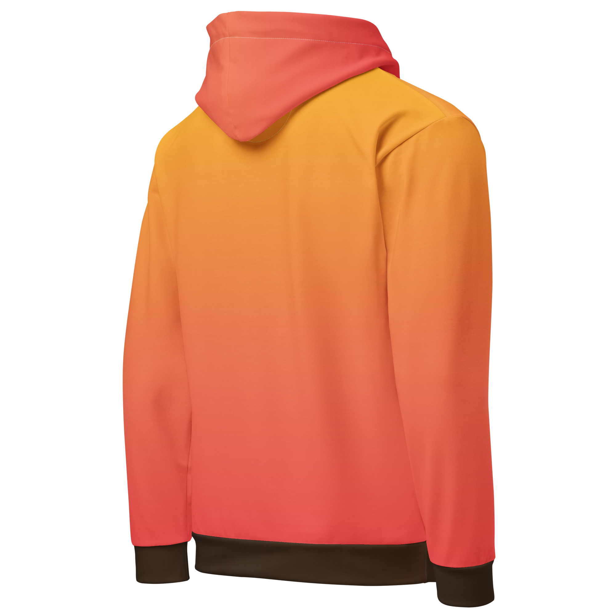 Beach Sunset Hoodie, Tropical Florida Style with Bright Orange and Yellow Summer Vibes - Image 4