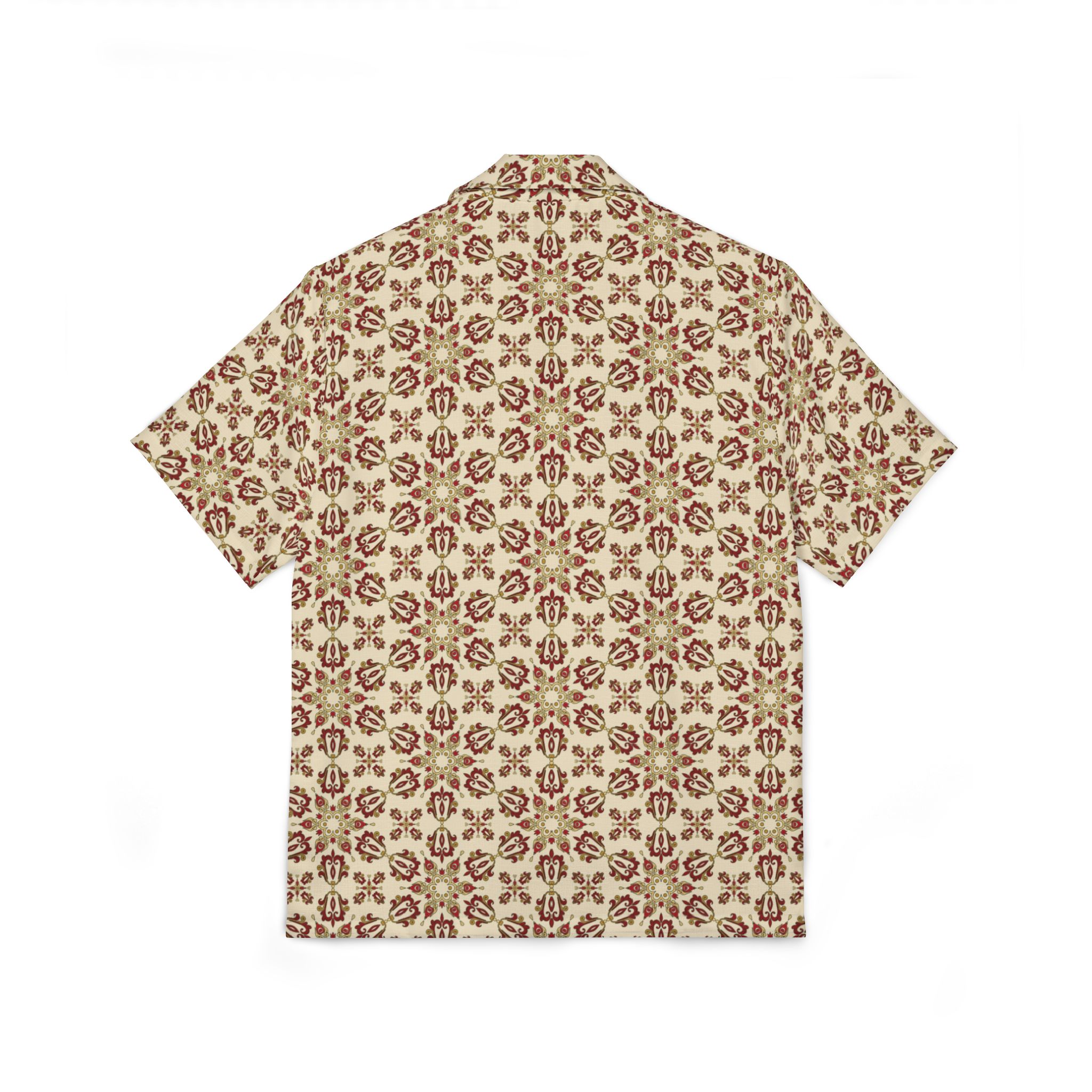 Men's Tropical Floral Camp Shirt, Vacation Style Button-Up, Perfect for Summer Parties, Luau, Beach Days, Travel Wear, Relaxed Fit - Image 5
