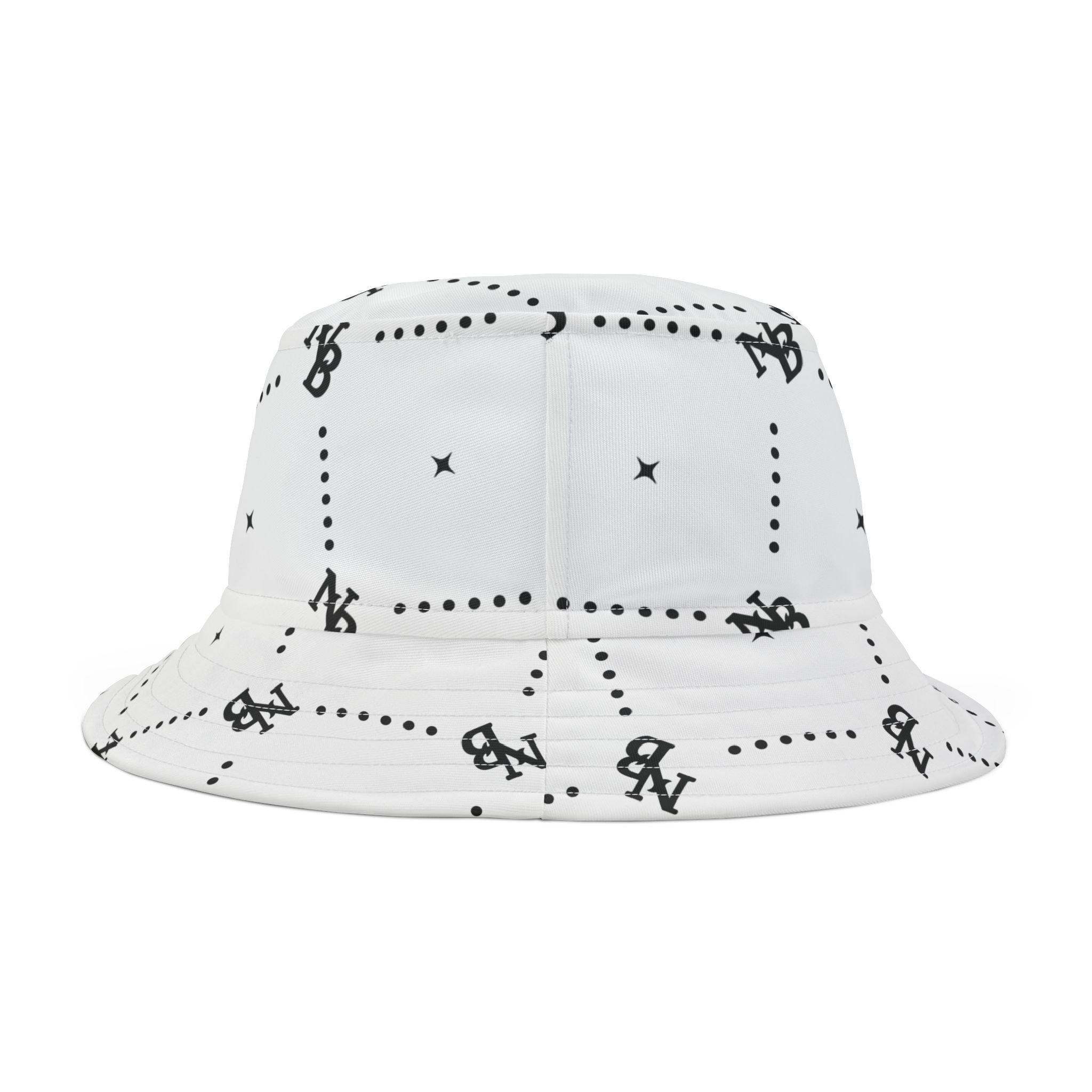 Stylish Black NB Signature Bucket Hat - Image 3