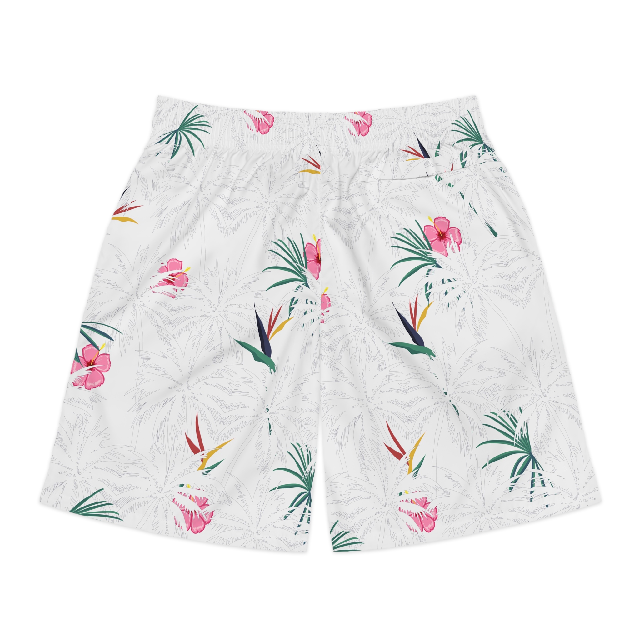 Tropical Men's Jogger Shorts, Casual Summer Wear, Beach Shorts for Men, Vacation Essentials, Gift for Him - Image 2