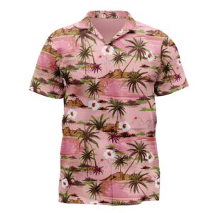 Men's Tropical Paradise Camp Shirt - Perfect for Vacation, Beach Day, Summer Parties, Luau, or Casual Wear