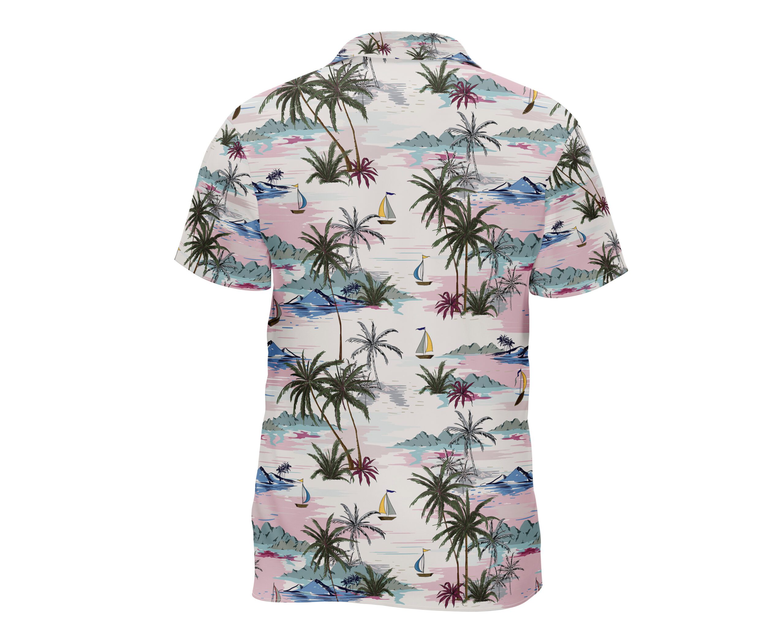 Tropical Camp Shirt, Relaxed Summer Shirt, Beachy Vibes for Men, Vacation Outfit, Casual Wear, Ideal for Parties - Image 3