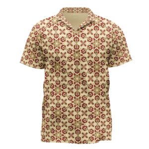 Men's Tropical Floral Camp Shirt, Vacation Style Button-Up, Perfect for Summer Parties, Luau, Beach Days, Travel Wear, Relaxed Fit