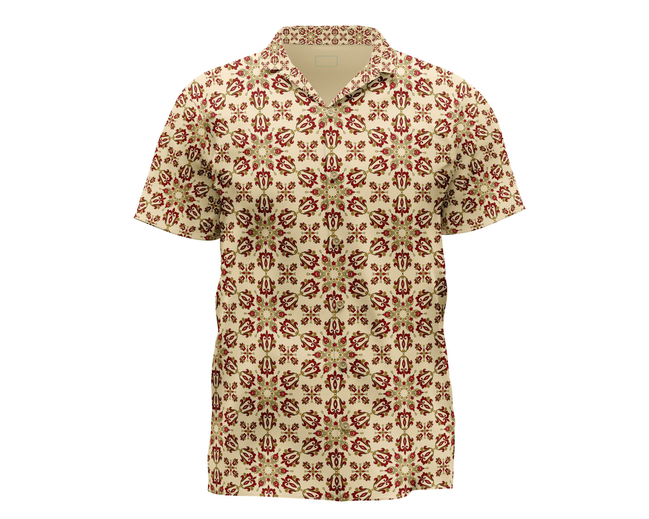 Men's Tropical Floral Camp Shirt, Vacation Style Button-Up, Perfect for Summer Parties, Luau, Beach Days, Travel Wear, Relaxed Fit